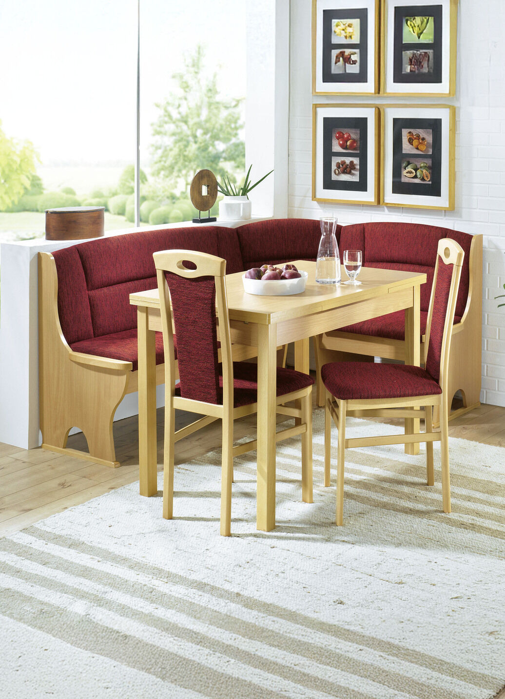 Elegante Eckbankgruppe, 4-teilig