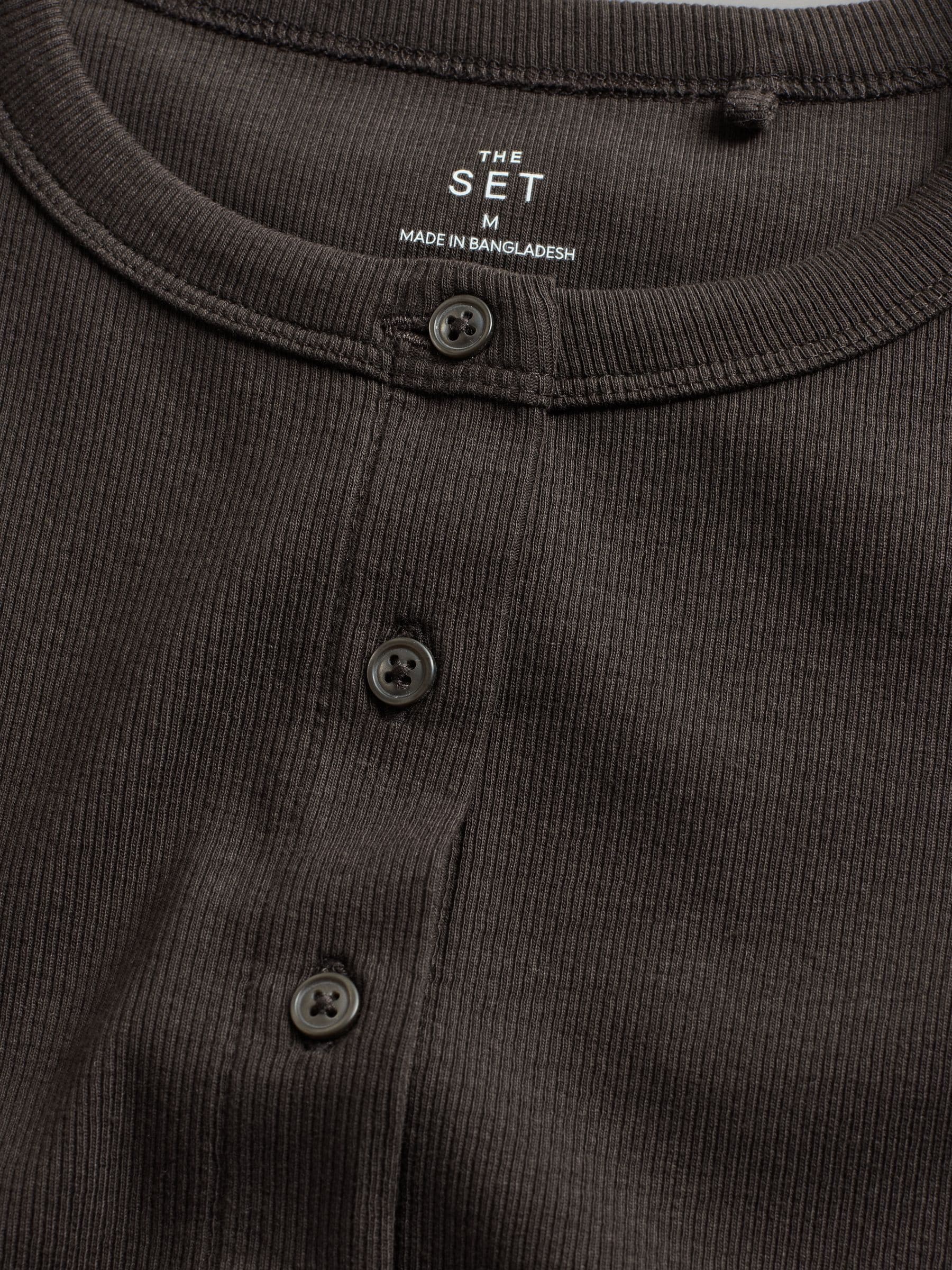 The Set 3 Pack Button Through Ribbed Vests