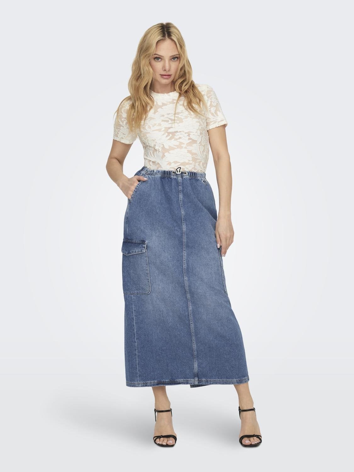 ONLSTELLA Jeansrock Medium Blue Denim