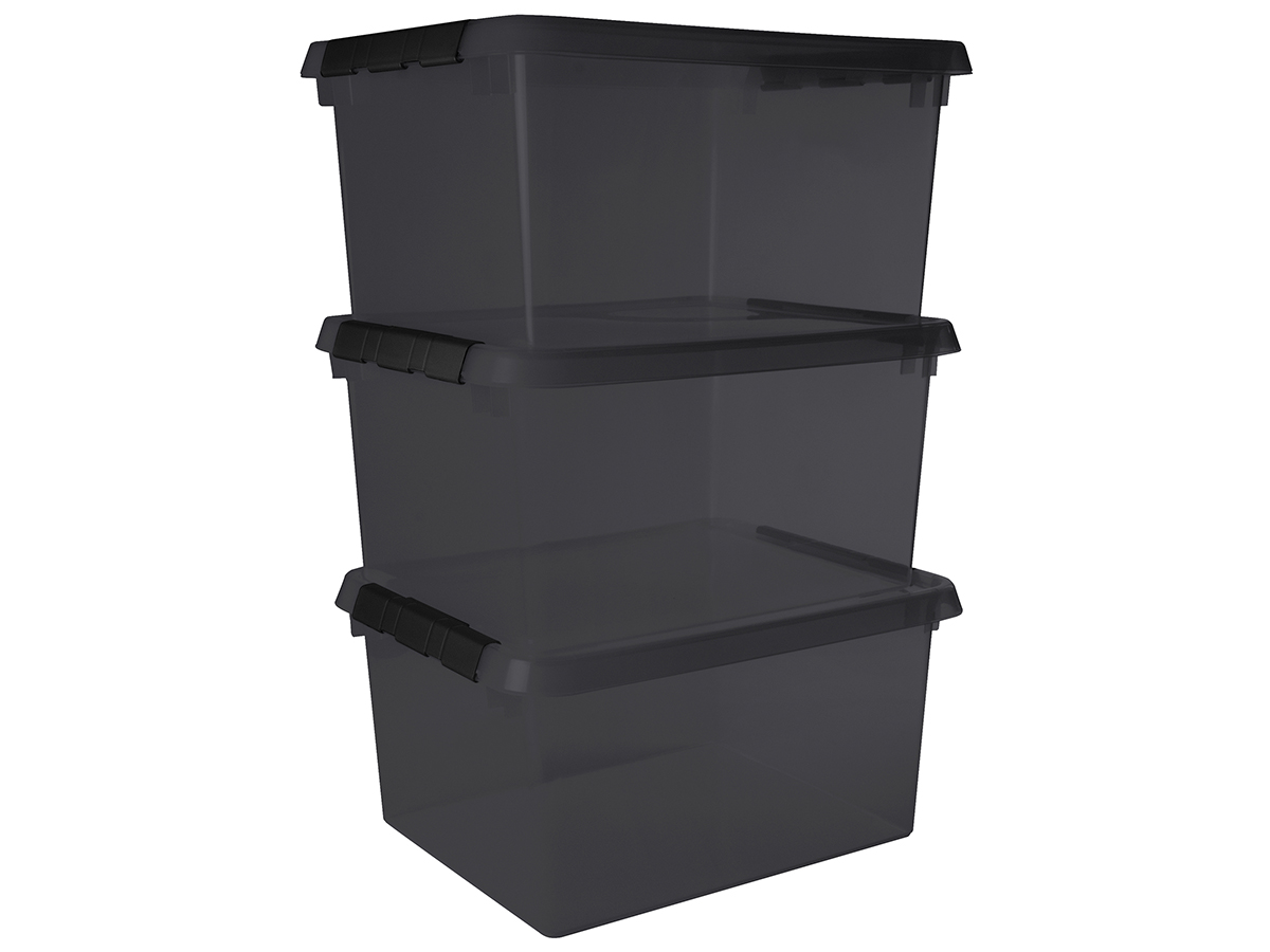 Sunware comfort line set van 3 36l opbergbox - grijs