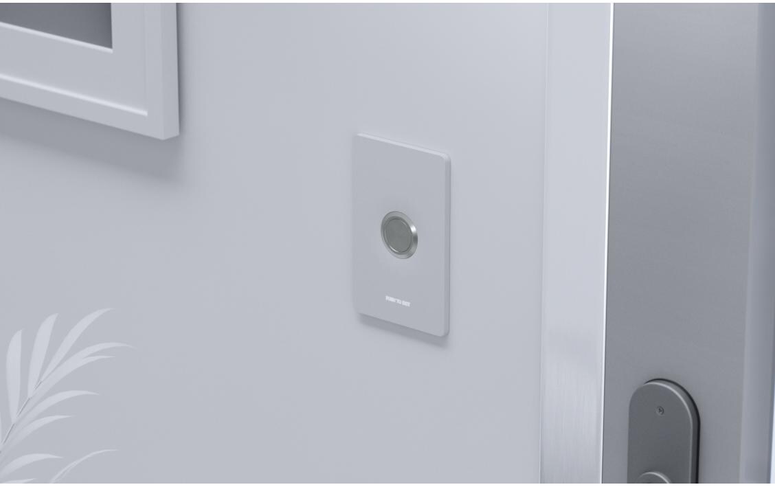 Access Button Push-to-ExitPush-to-Exit-Taste für UniFi Access Hubs entwickelt