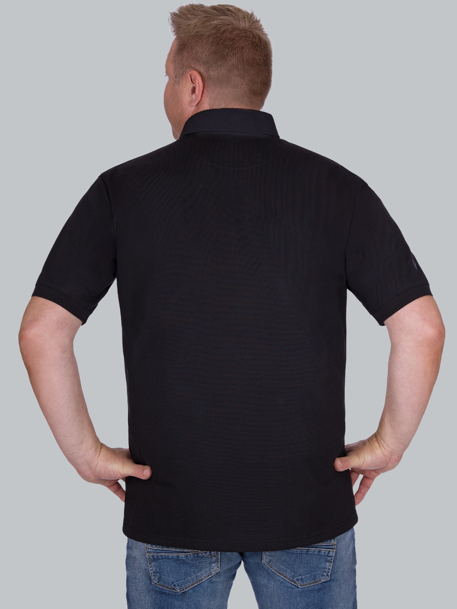 Business-Poloshirt Schwarz
