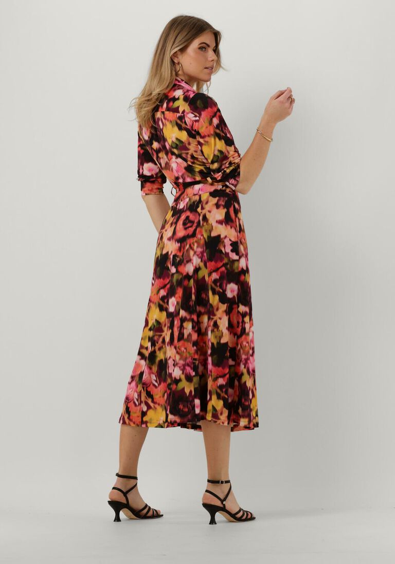 VANILIA multi vanilia midi jurk blurry dress