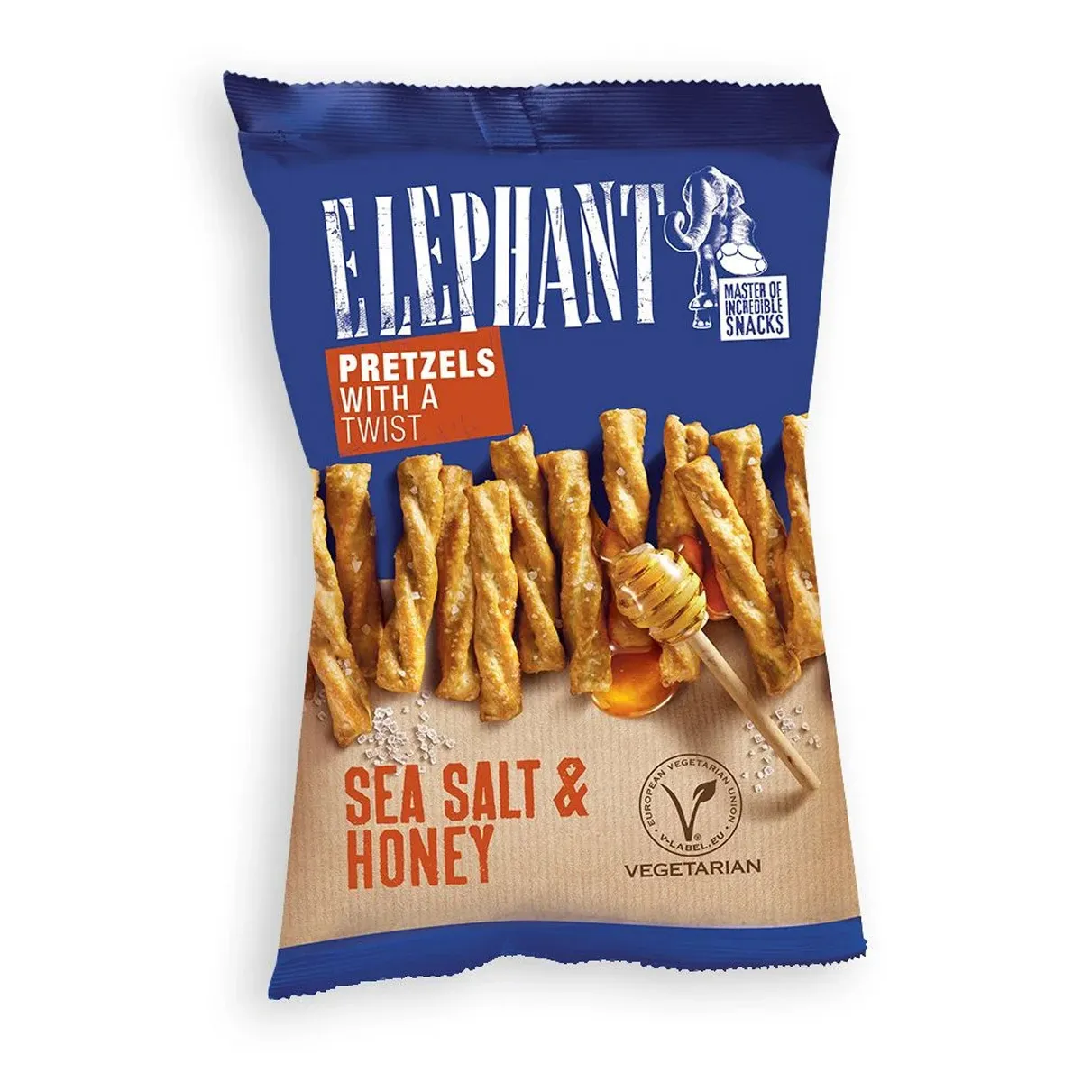 Elephant Pretzels Twisted Sea salt & Honey - 70 g