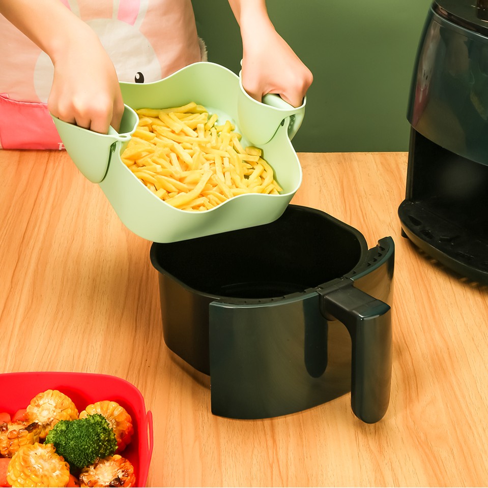 Scandinavian Collection - Airfryer silikoneform, firkantet Ø22cm