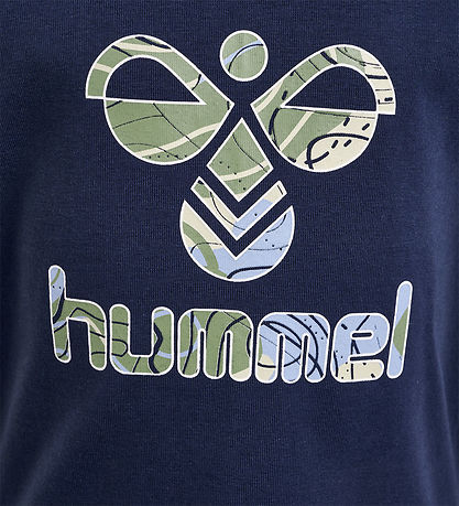 Hummel T-Shirt - hmlLehn - Blue Nights