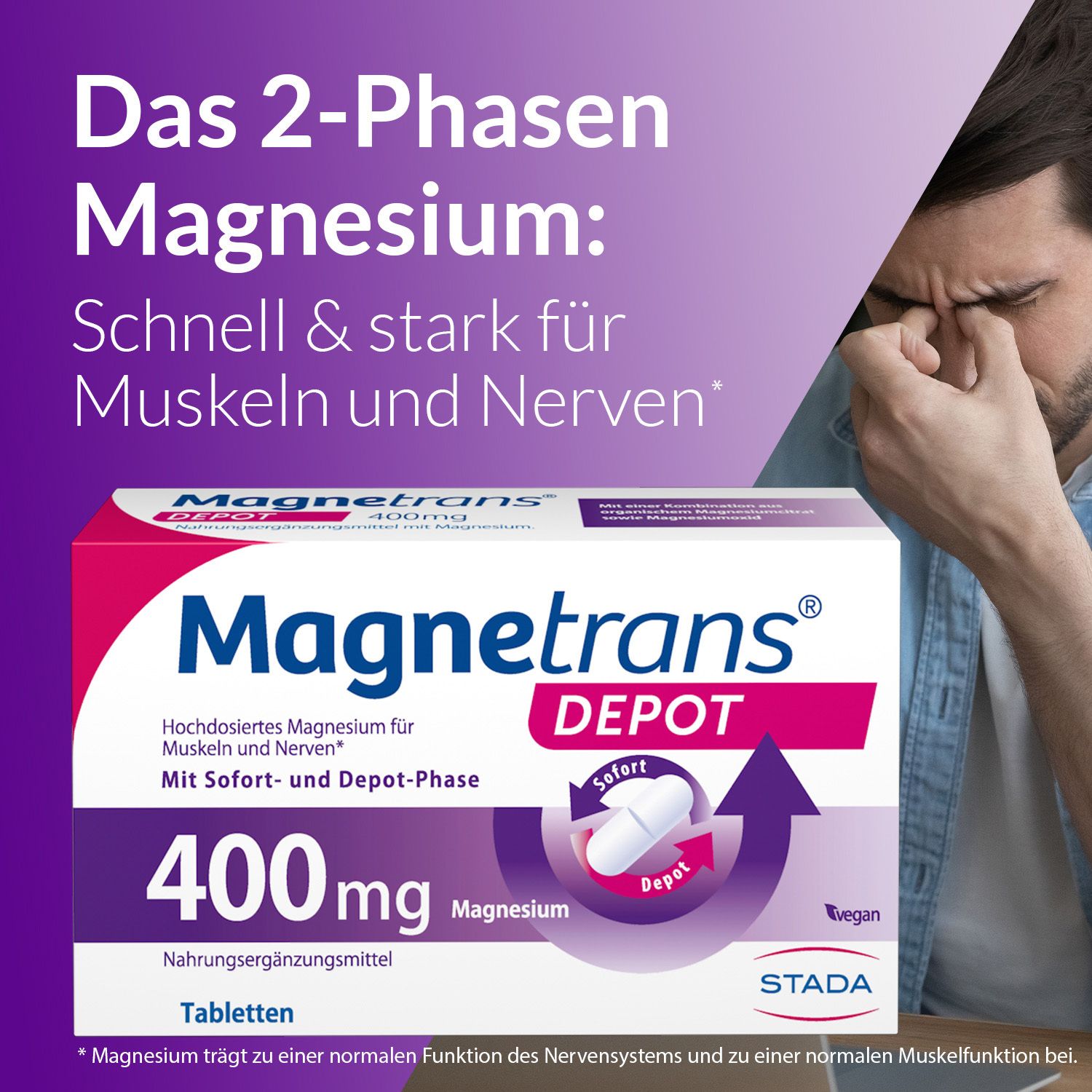 Magnetrans® Depot 400mg Magnesium mit 2-Phasen-Technologie