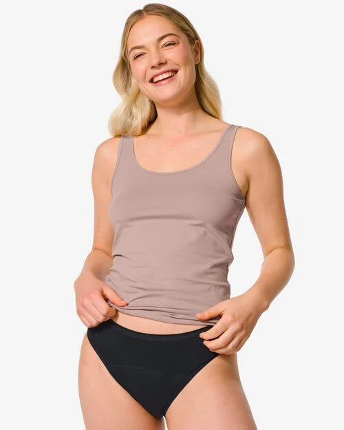 culotte menstruelle en coton à haute absorption noir