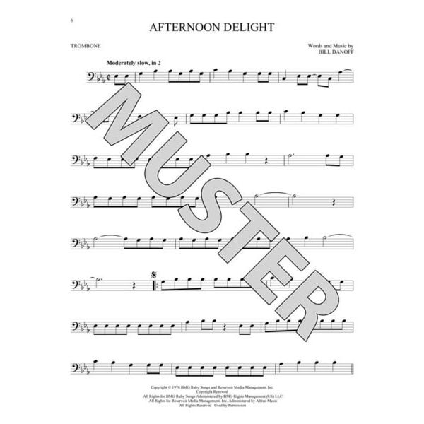 Hal Leonard 101 Popular Songs Trombone