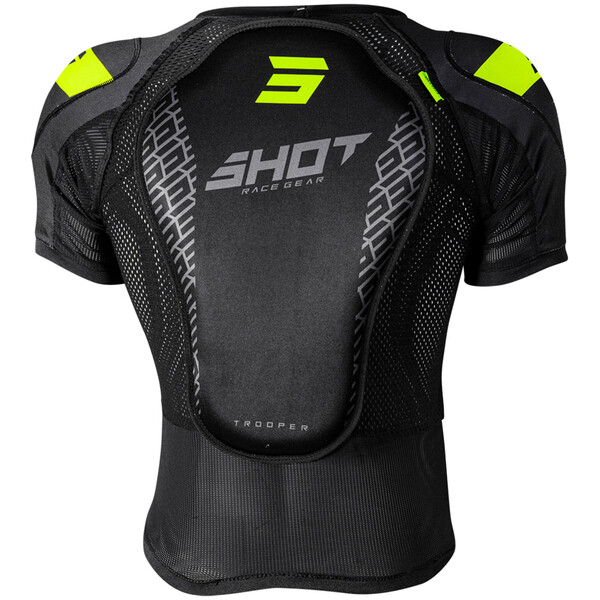 Shot - Gilet de protection enfant Trooper Kid Noir / Jaune fluo