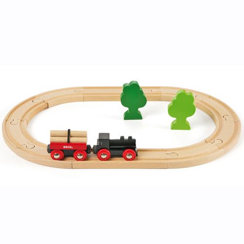 brio treinset met bomen - 18-delig