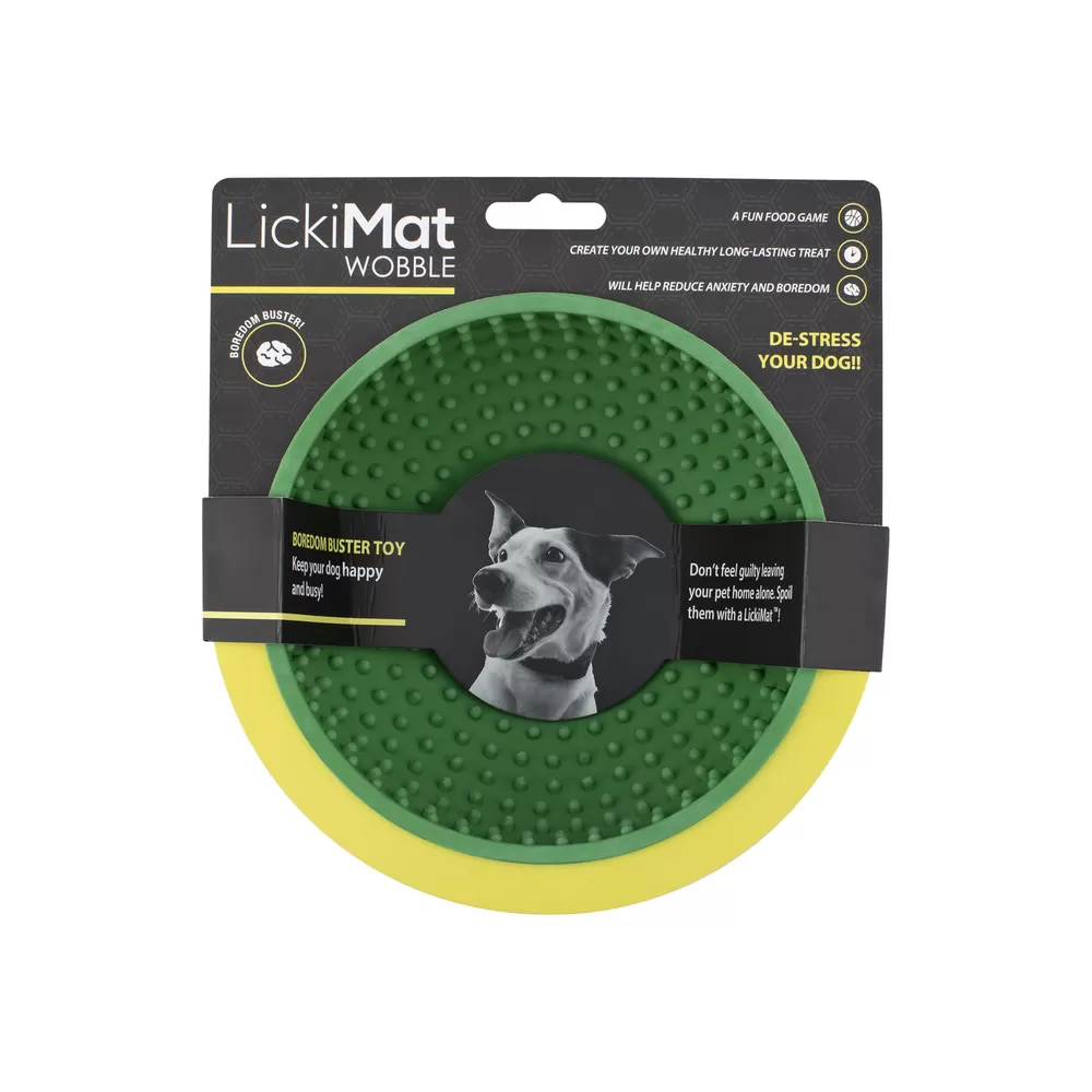 LickiMat Wobble Ø18x8 cm - Grøn