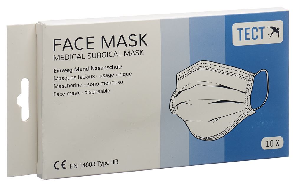 TECT Mundschutzmaske<br>10 Stück, Typ IIR