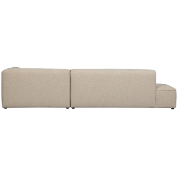 WOOOD hoekbank Inez naturel polyester met verlenging rechts