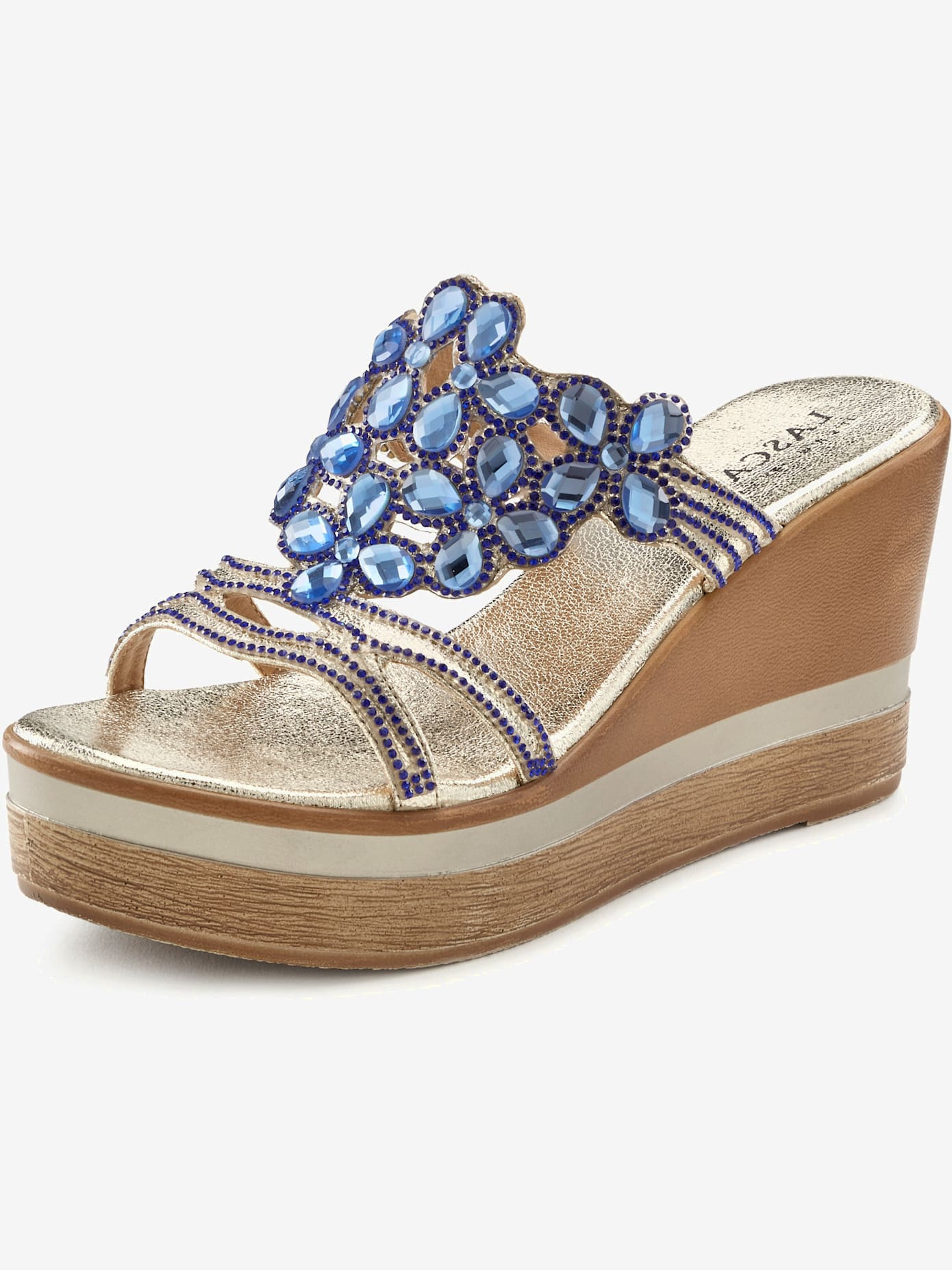 Mules talon bottier confortable et superbes applications brillantes
