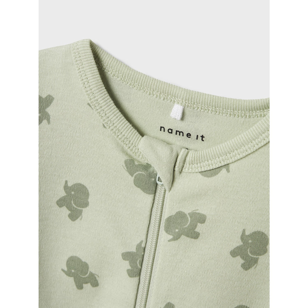 Køb Name It Sea Foam Natfdragt 2-pak Zip Sea Elephant Noos