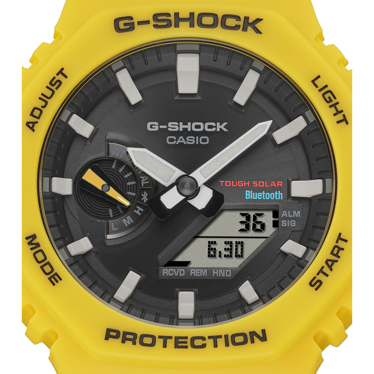 Montre G-SHOCK homme bracelet résine jaune