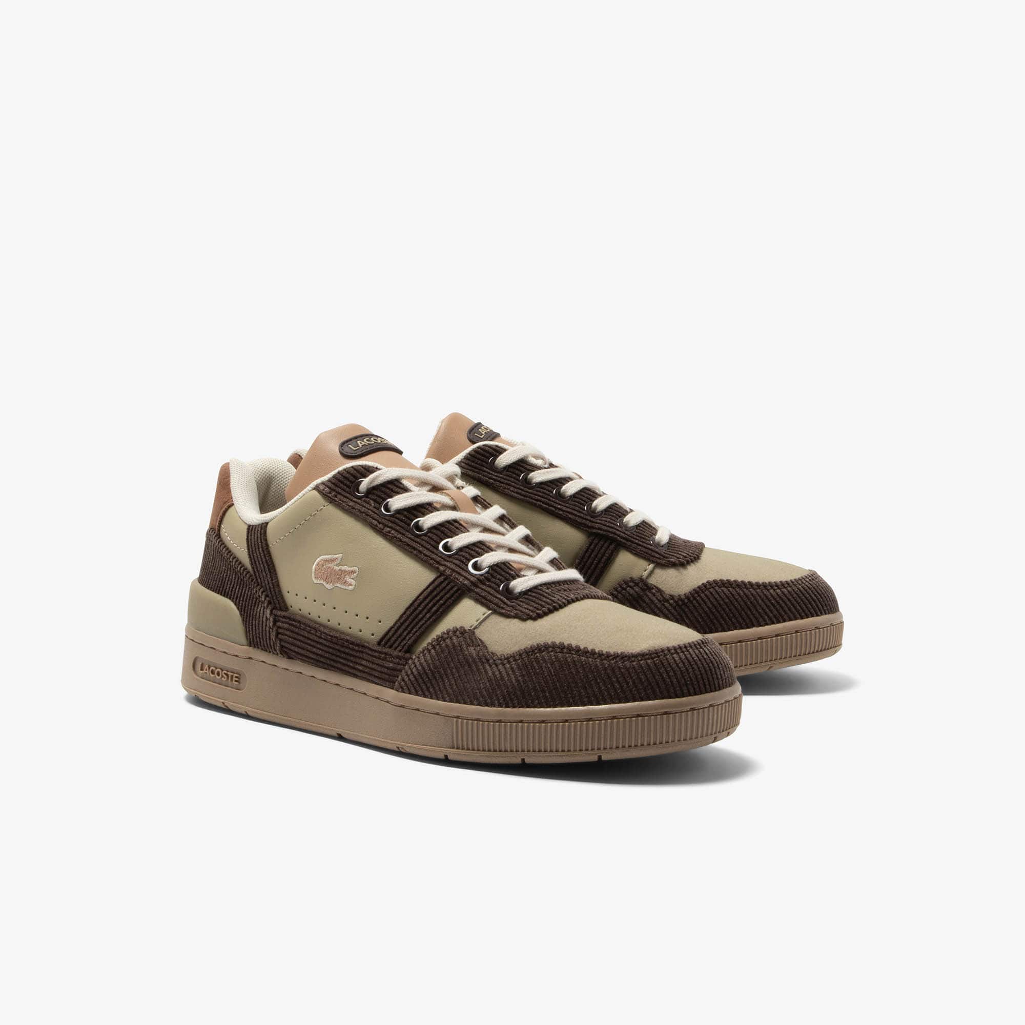 Sneakers T-Clip junior en cuir velours Sneakers - Marron - Lacoste - Enfant