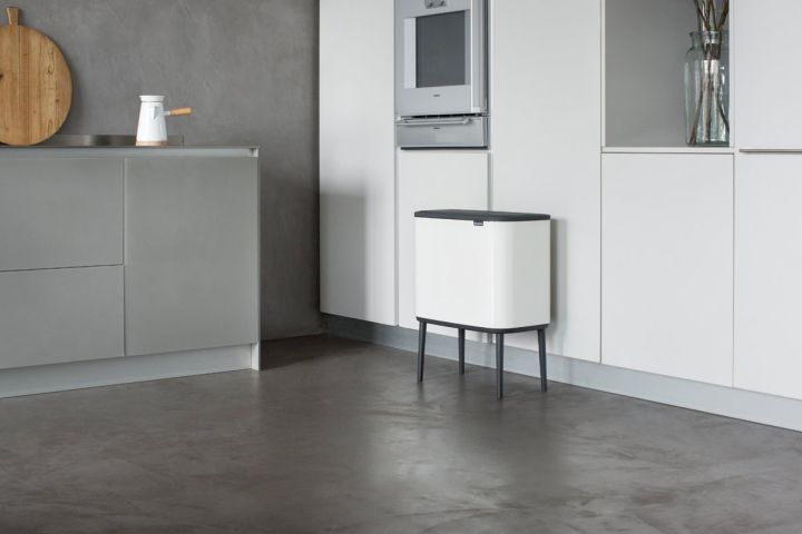 Bo Touch Bin, met 1 binnenemmer, 36 liter - White
