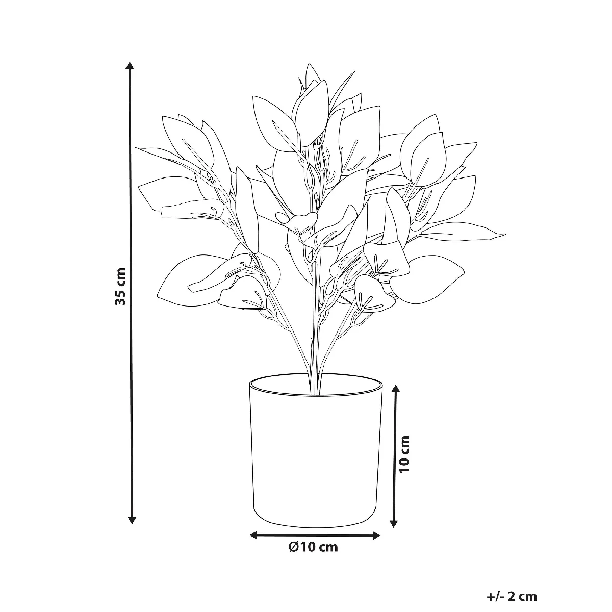 Beliani Plante Artificielle TRADESCANTIA 35 cm