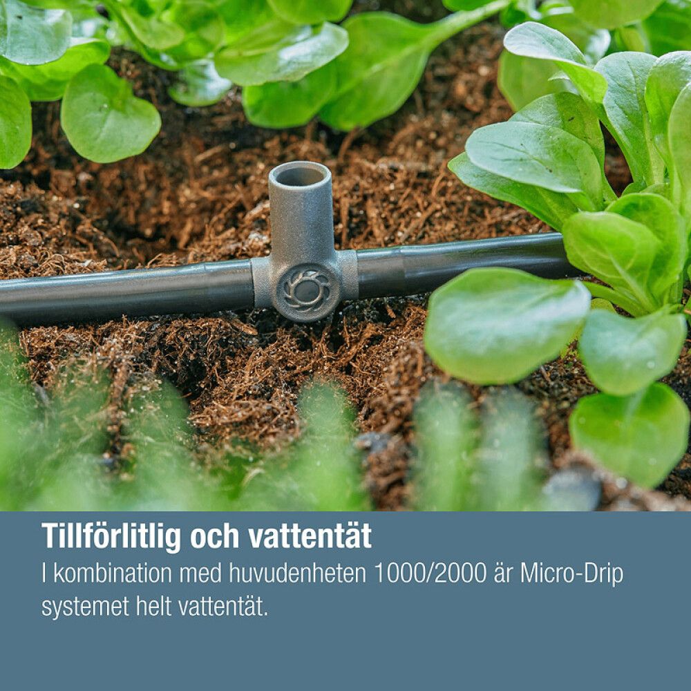 T-KOBLING GARDENA MICRO-DRIP-SYSTEM 3/16