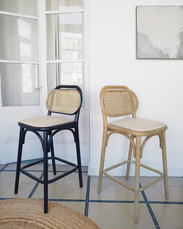 Kave Home Doriane barkruk 65 naturel