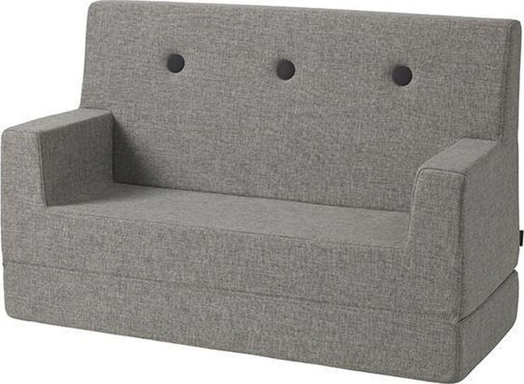 by KlipKlap KK Kids sofa Grå m. grå knap