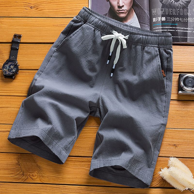 Blueforce - Effen shorts met trekkoord in de taille
