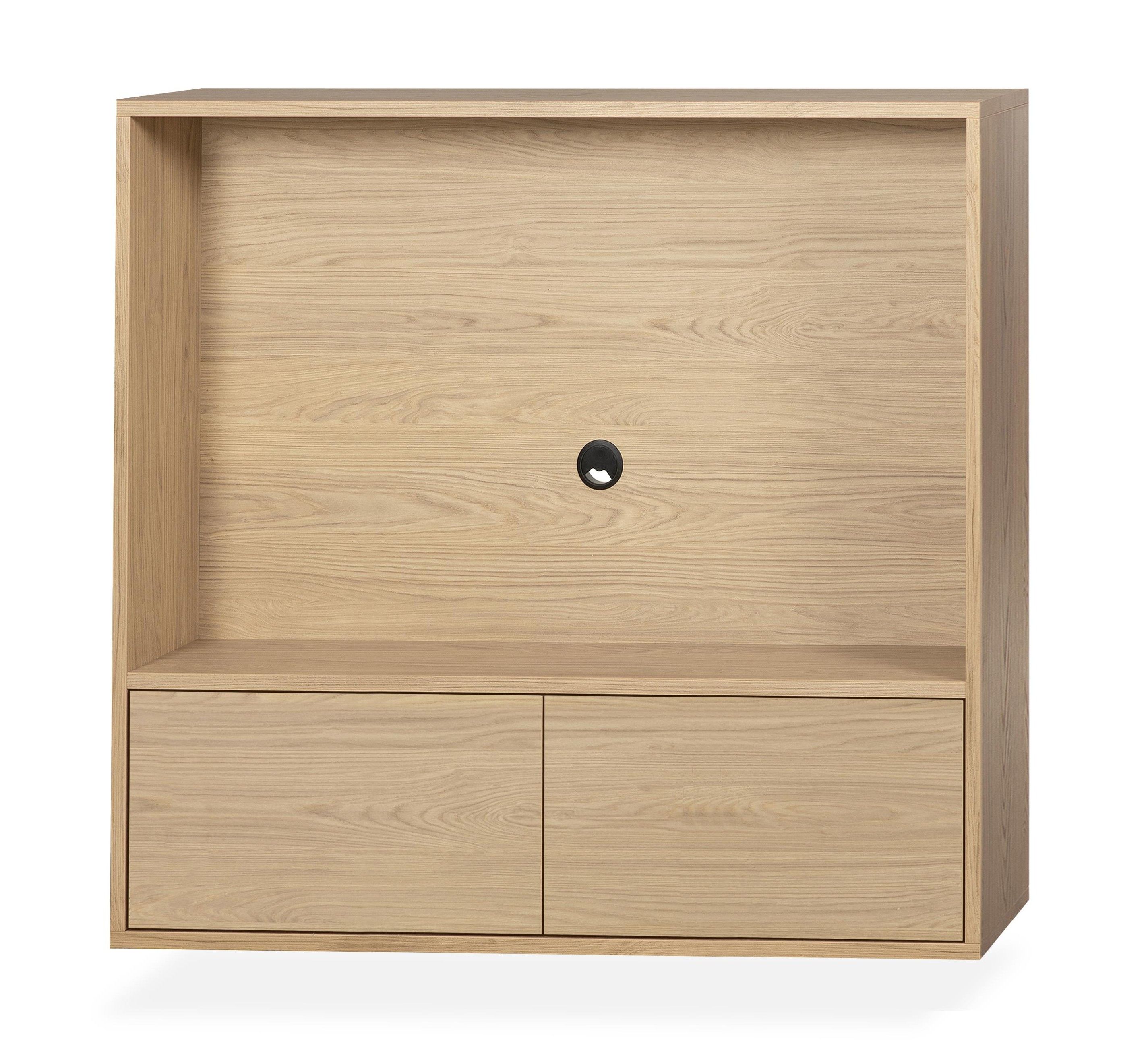 Hangende tv-kast Boscari - Blackburn B134 x D32 x H119 cm