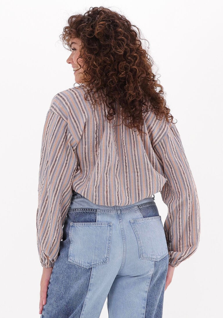 CO\\'COUTURE lichtblauwe co'couture blouse celina sita stripe shirt
