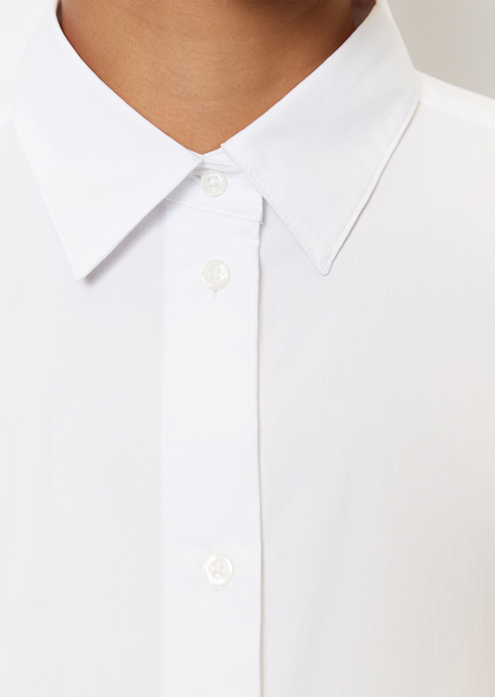 Bluse shapedaus Stretch-Popeline