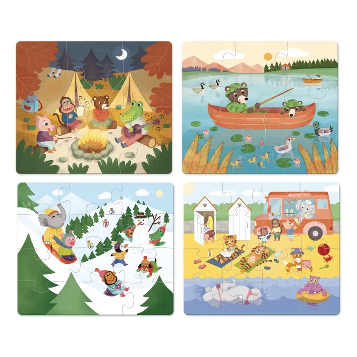 Vilac Puzzles évolutifs Les vacances - Set de 4