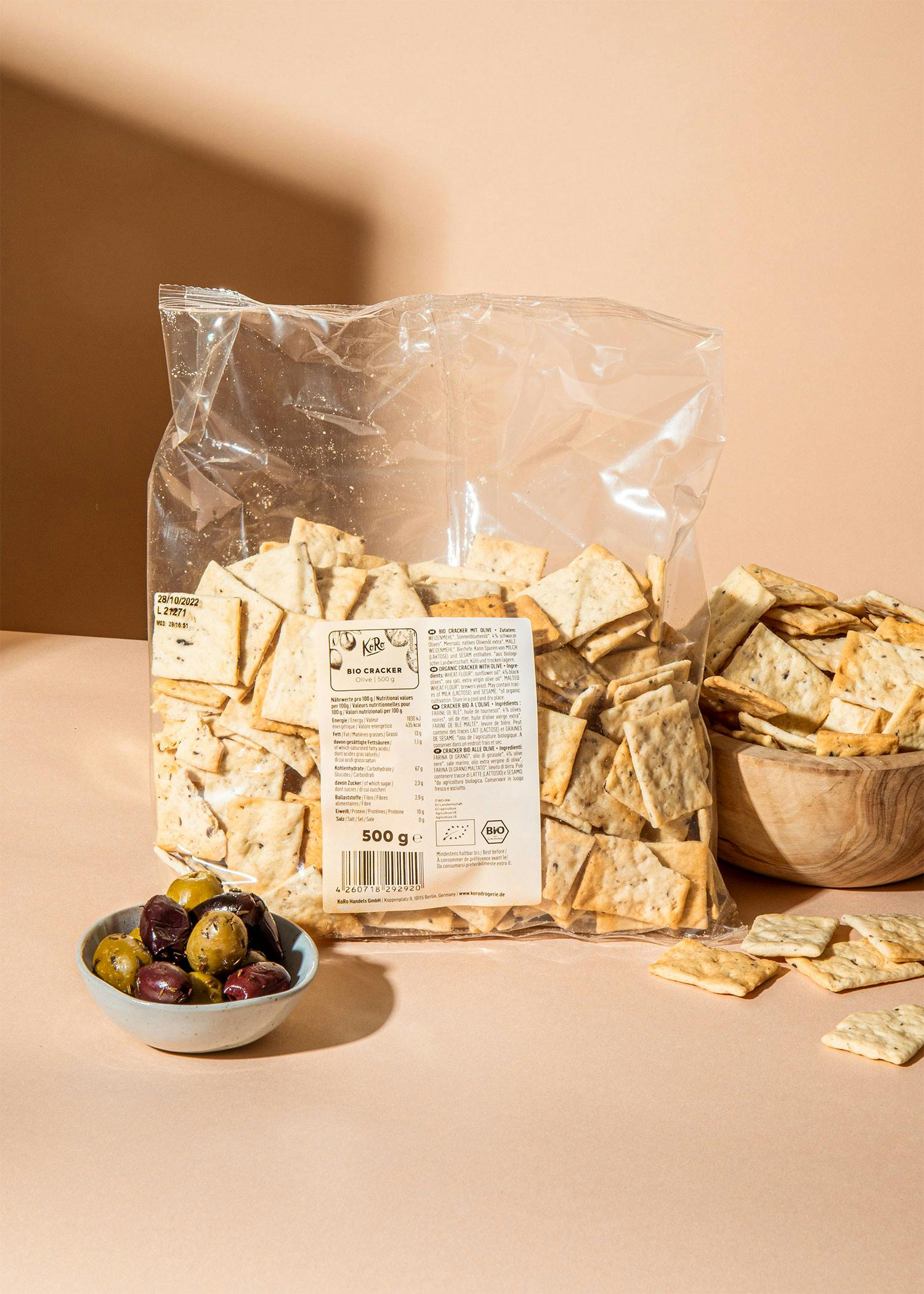 Bio Cracker Olive 500 g