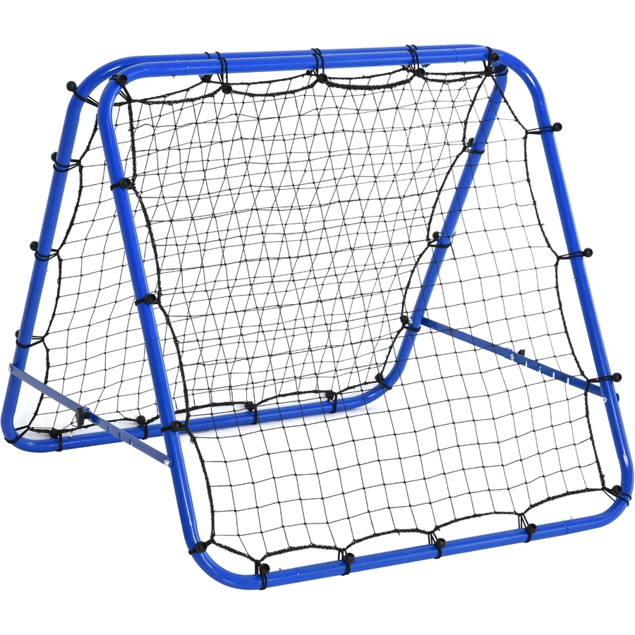 HOMCOM Baseball Rebounder faltbar blau