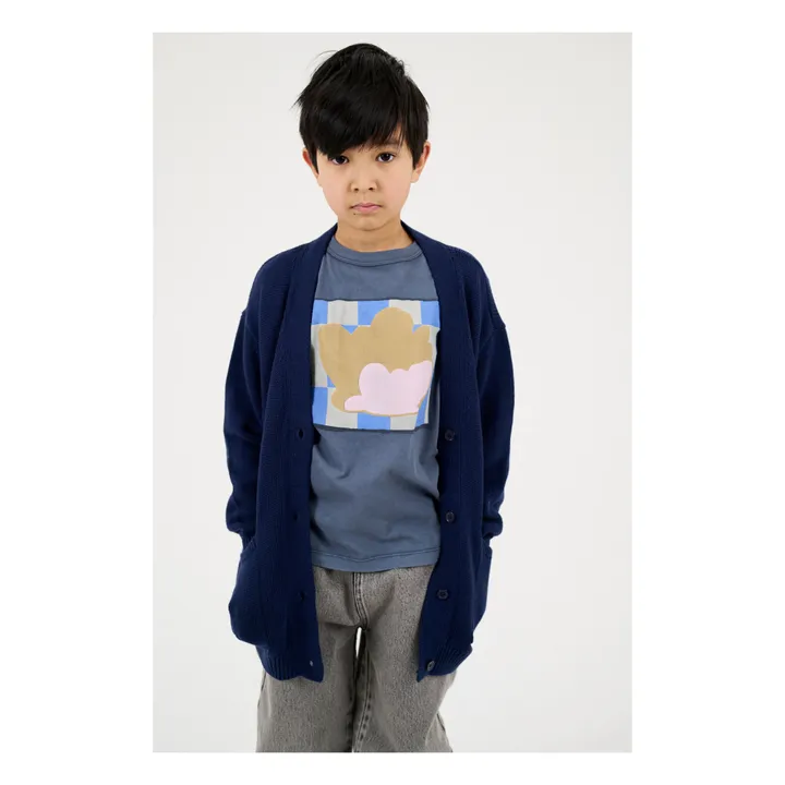 Repose AMS Cardigan Grandpa | Bleu nuit