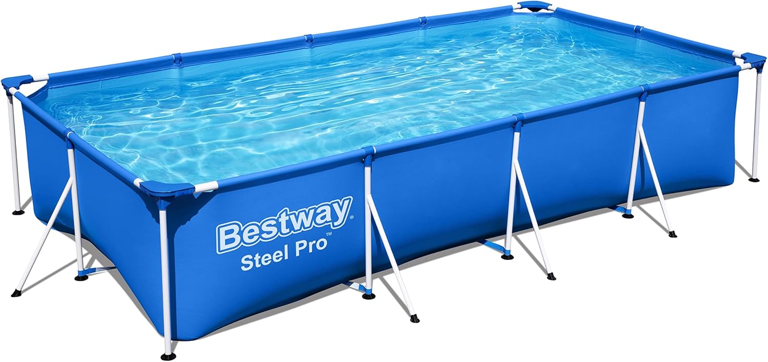Bestway Frame Pool Family Splash - Steel Pro, 400 x 211 x 81 cm, blau