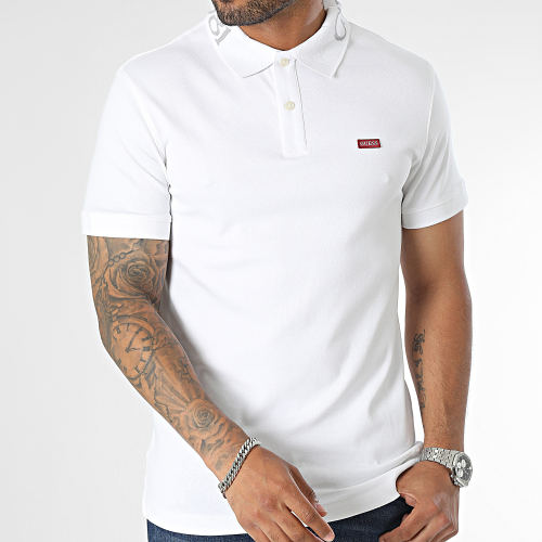 Polo Manches Courtes Slim M3YP66-KBL51 Bleu Marine