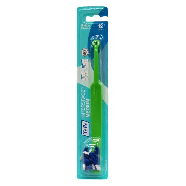 TePe Interspace Brosse à Dents Medium + 12 têtes