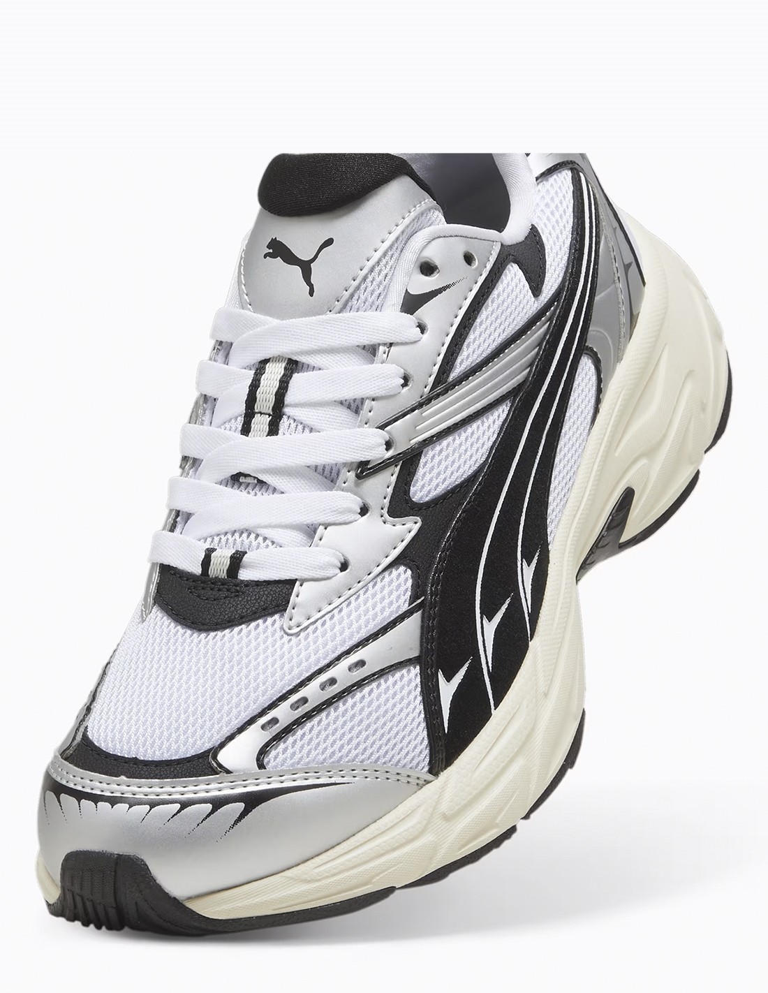 puma Sneakers Mixtes Morphic Retro Blanc/Noir