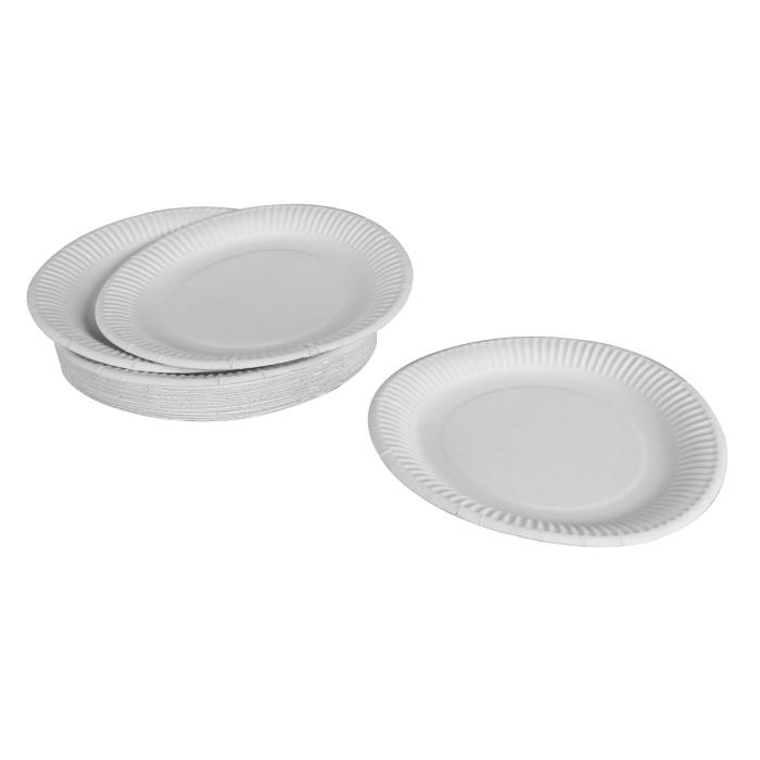 SET 50 ASSIETTES D.23CM BLANC