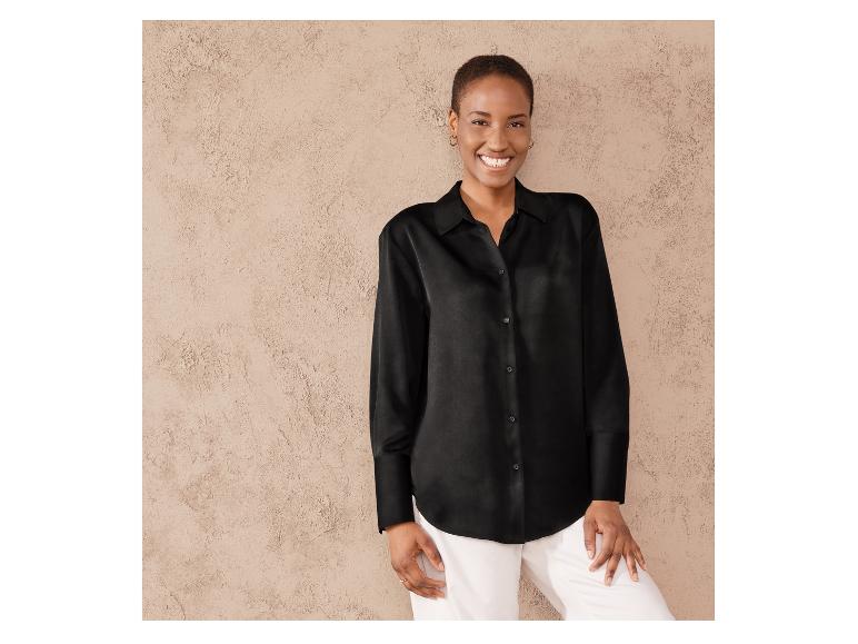Satijnen dames blouse