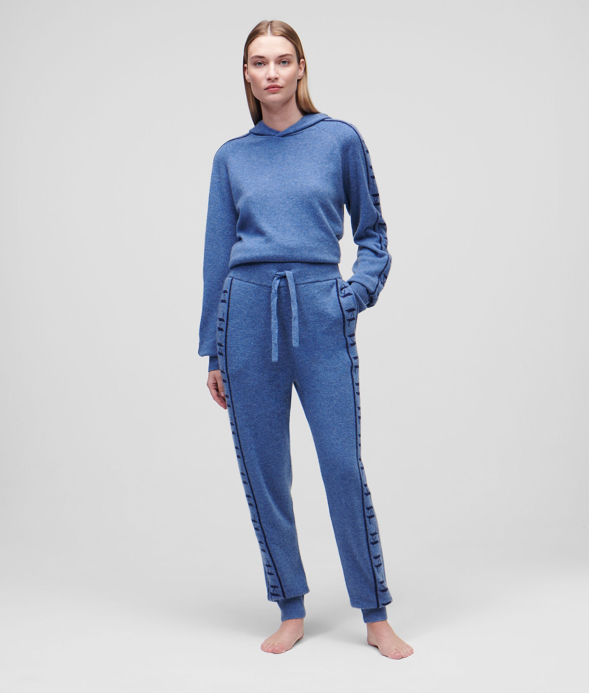 JOGGING KL MONOGRAM EN CACHEMIRE JACQUARD