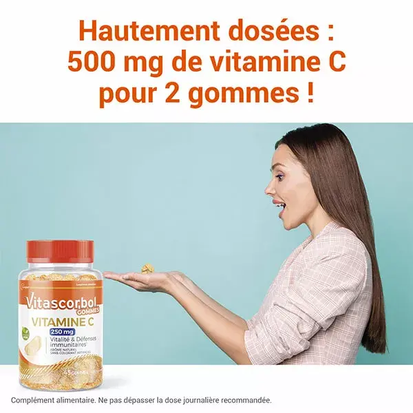 Vitascorbol Vitamina C em Gomas 250mg - 45 gomas
