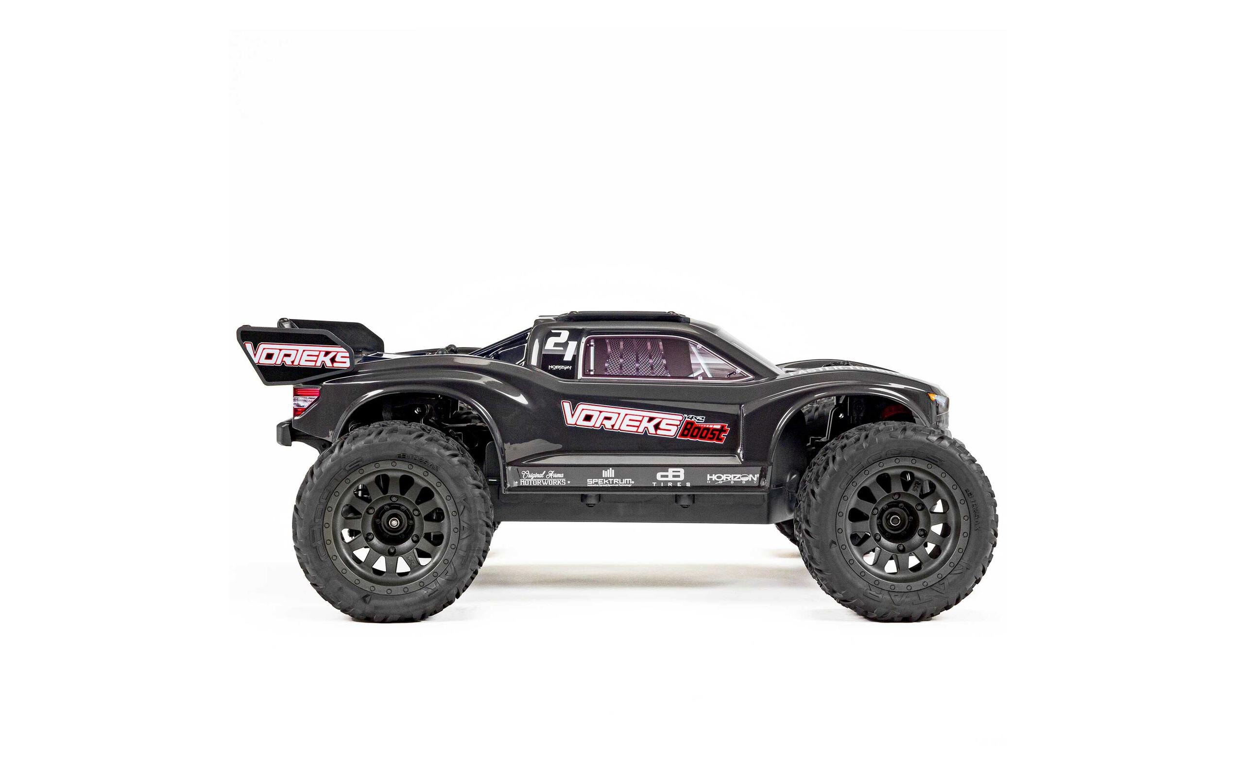 Stadium Truck Vorteks 4x2 Boost Mega, Schwarz RTR, 1:10<br>2WD Stadium Truck als RTR Komplettset