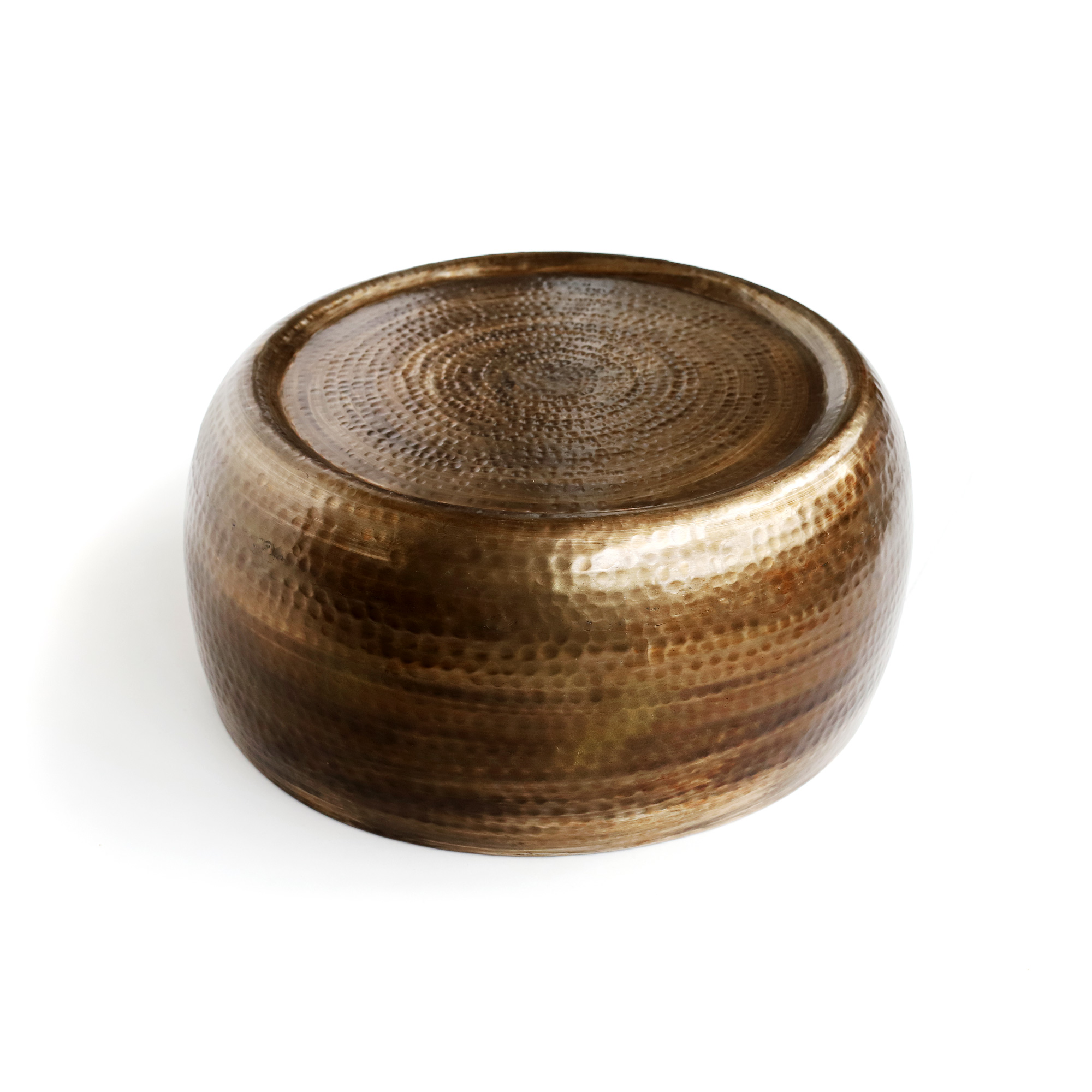 Kaffeetisch 'Laya', messing, Ø 56 cm, H 27 cm von fischer's lagerhaus