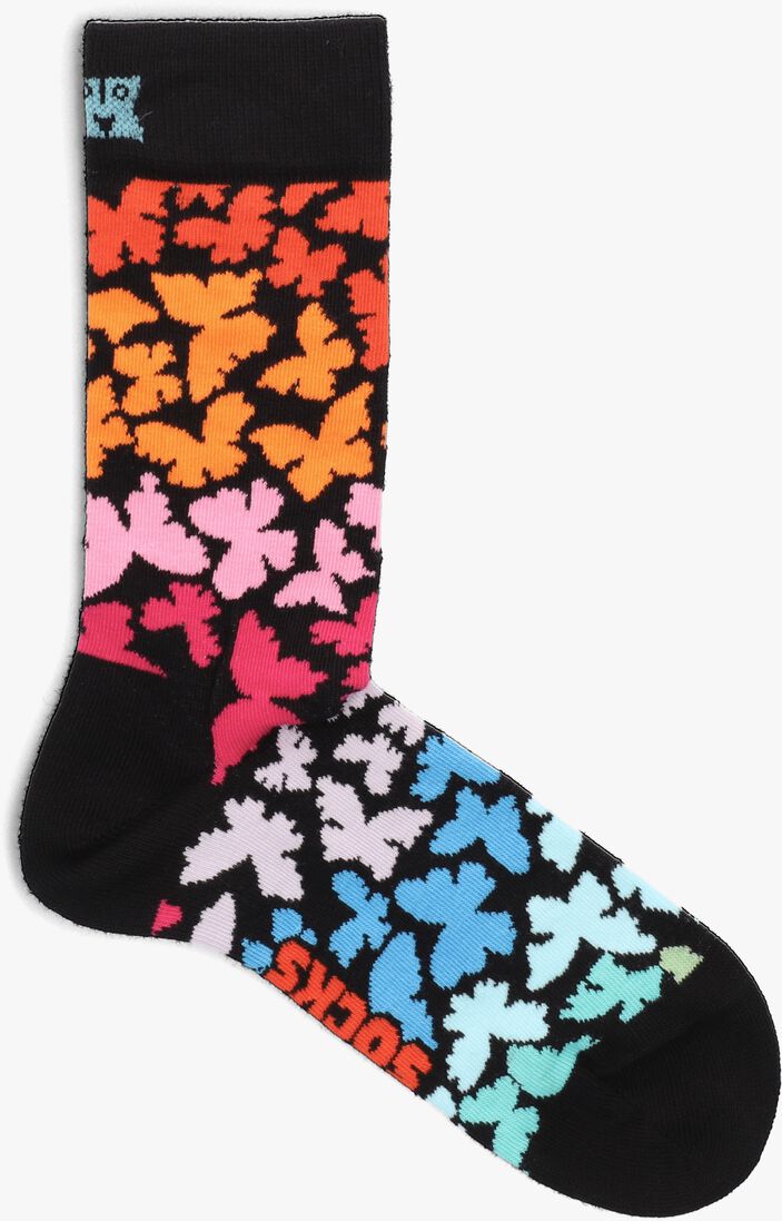 HAPPY SOCKS zwarte happy socks sokken butterfly