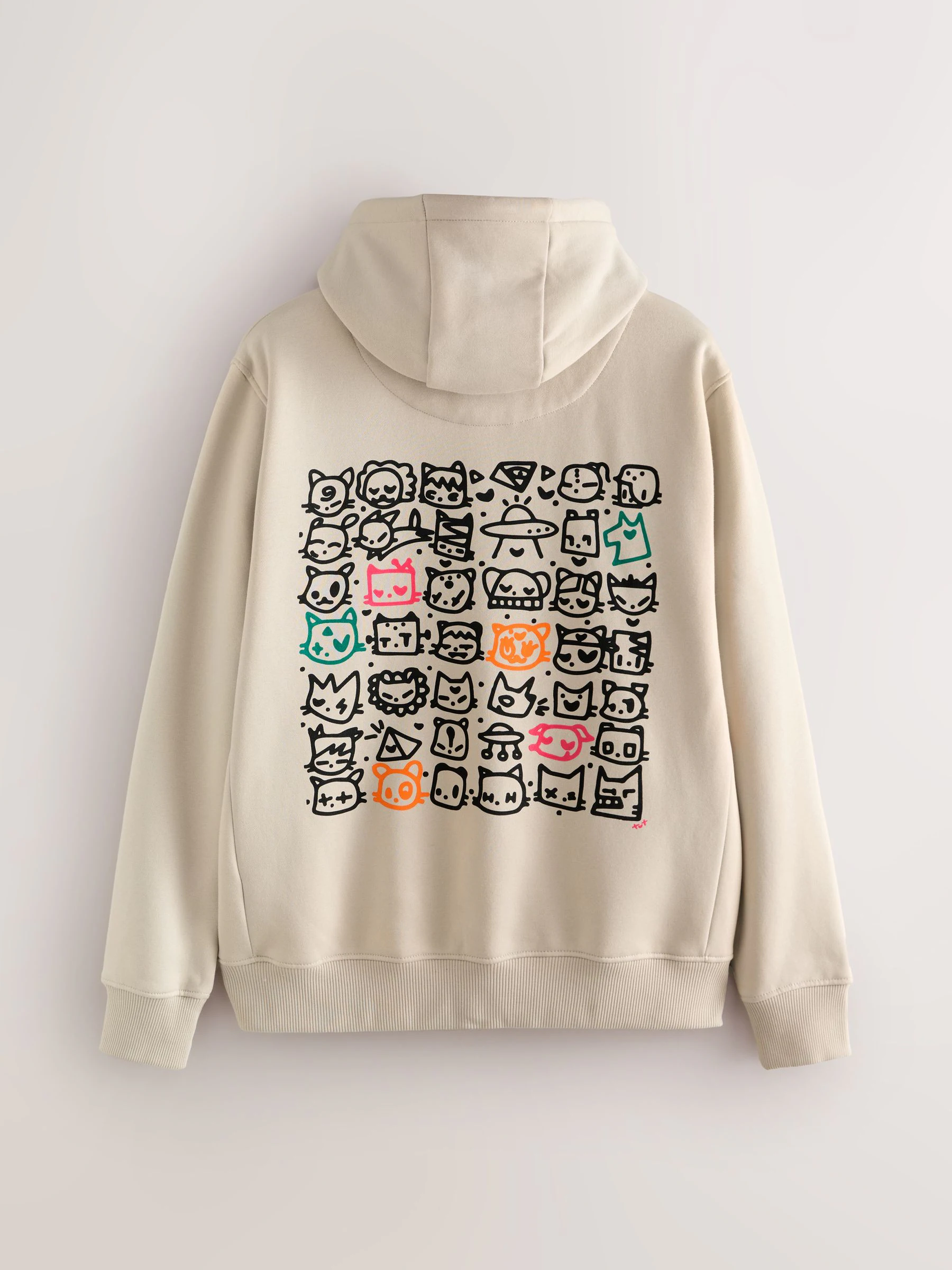 Pastelgeel - Totcat Seminal License Graphic Print Hoodie