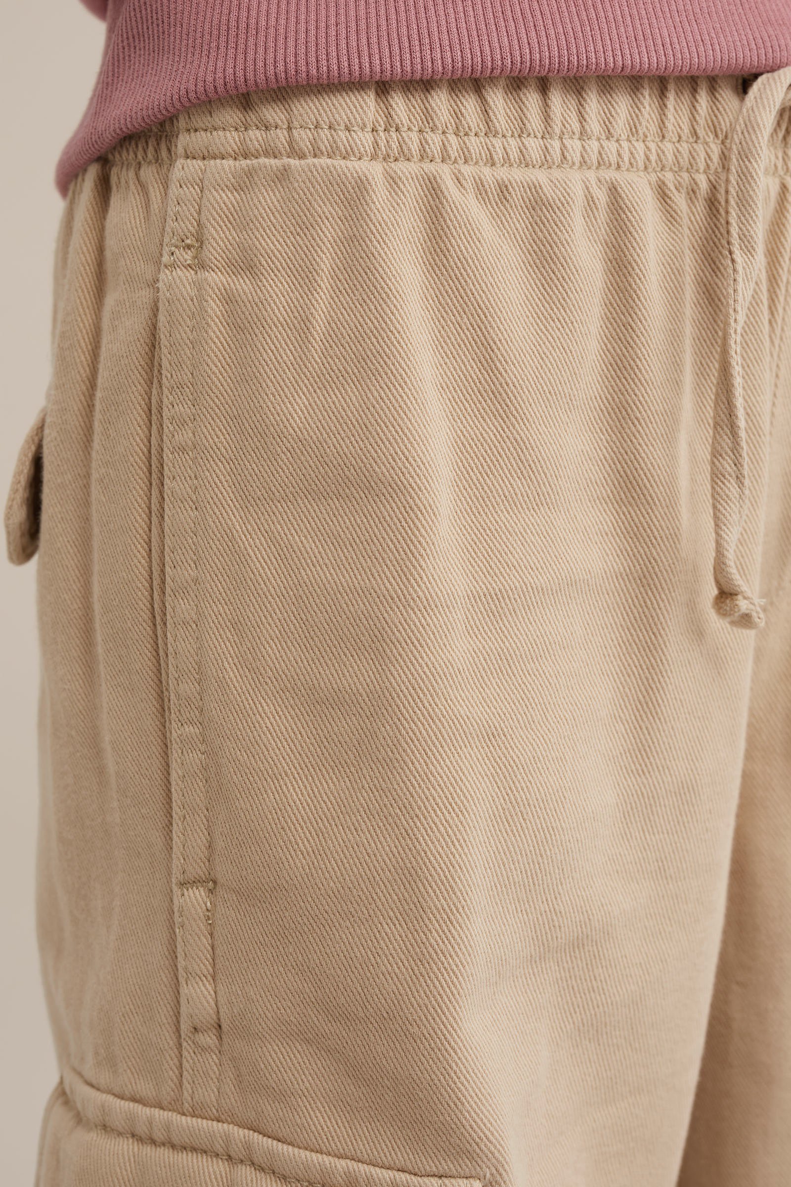 Meisjes regular fit cargobroek Blue Ridge Beige