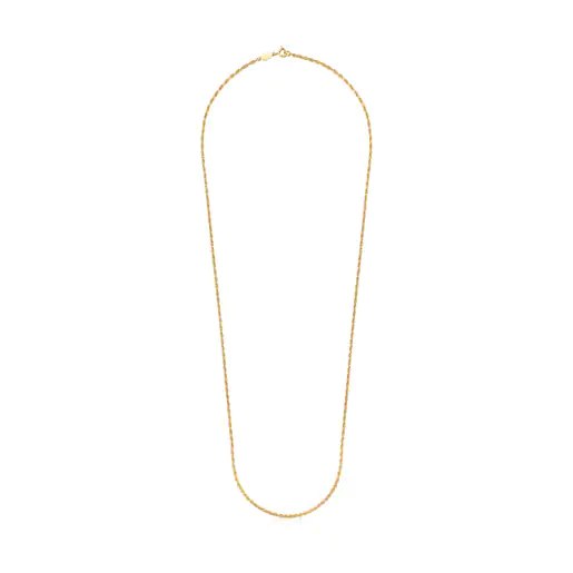 Gargantilha longa com banho de ouro 18k sobre prata e contas, corrente de 70 cm.