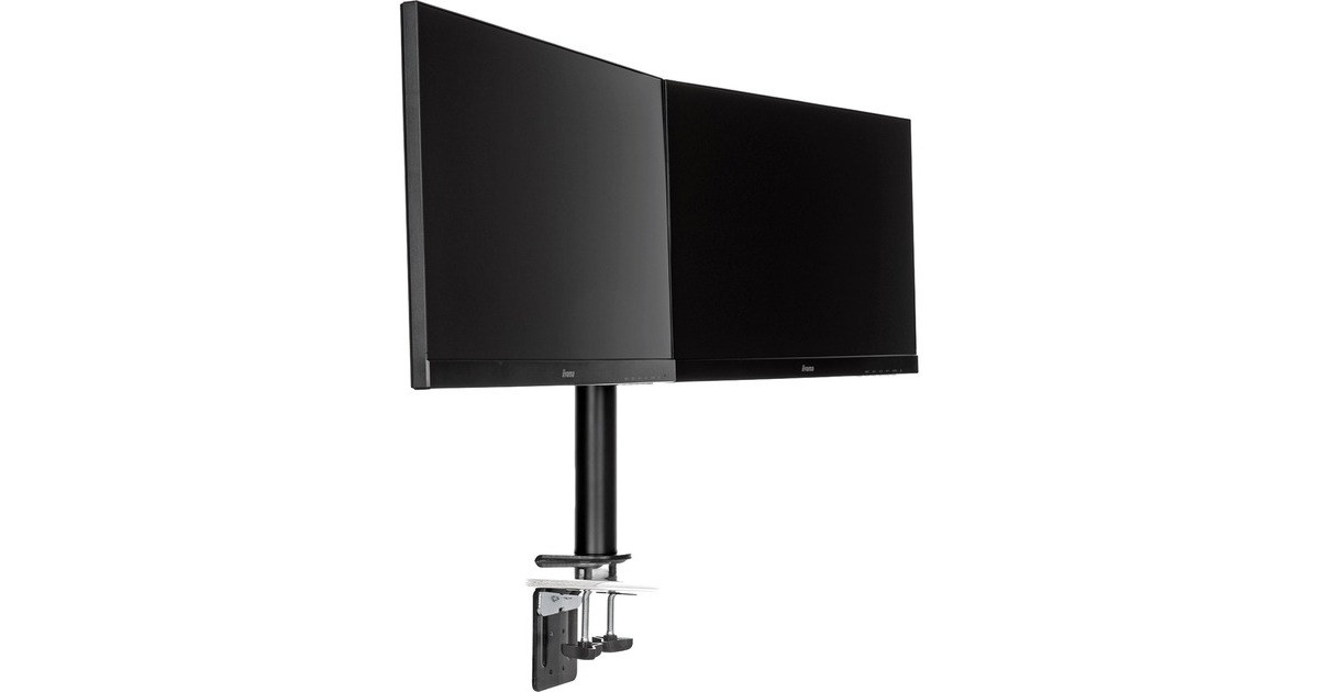 iiyamaDubbele bureausteun arm DS1002C-B1 monitorarm  (Zwart)